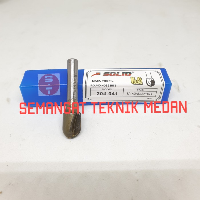 MATA PROFIL ROUTER TRIMMER ROUND NOSE KOREK BULAT 10mm SOLID 204-041