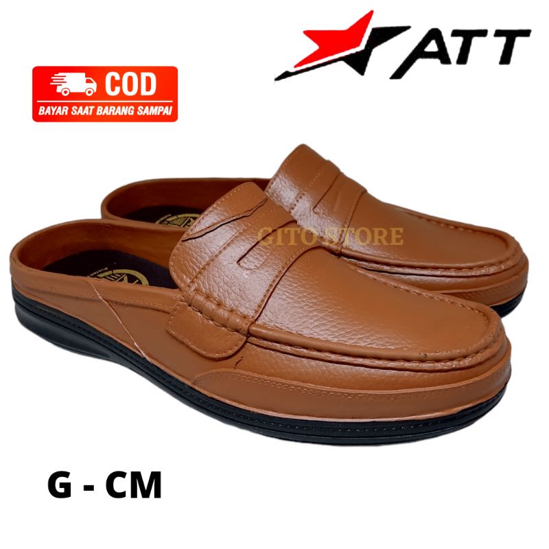 SEPATU KARET PRIA ATT  - HITAM - COKLAT -  MURAH BERKUALITAS