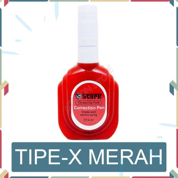 

MICTON Tipe X MERAH Tipe EX TIP-EX Cair Correction Pen Tape