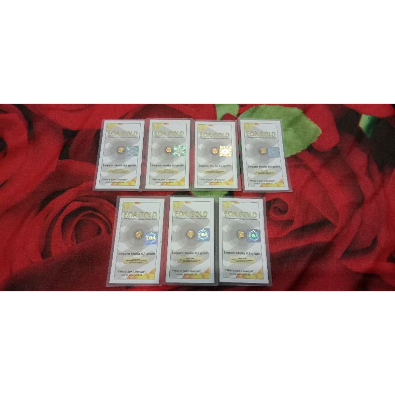 EOA GOLD LOGAM MULIA / EMAS MURNI 24 KARAT 0,1GRAM
