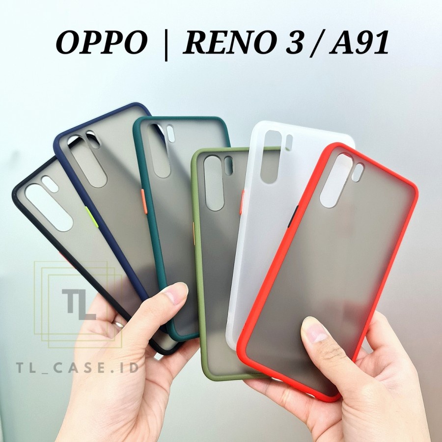 CASE MATTE OPPO A91 OPPO RENO 3 4G TRANSPARAN FUZE MACARON MY CHOICE - FA