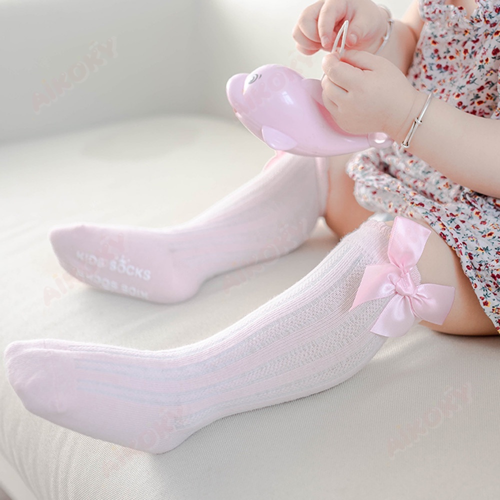 Aikoky Kaos Kaki Bayi Perempuan lucu/Kaos Kaki Bayi Panjang anti slip