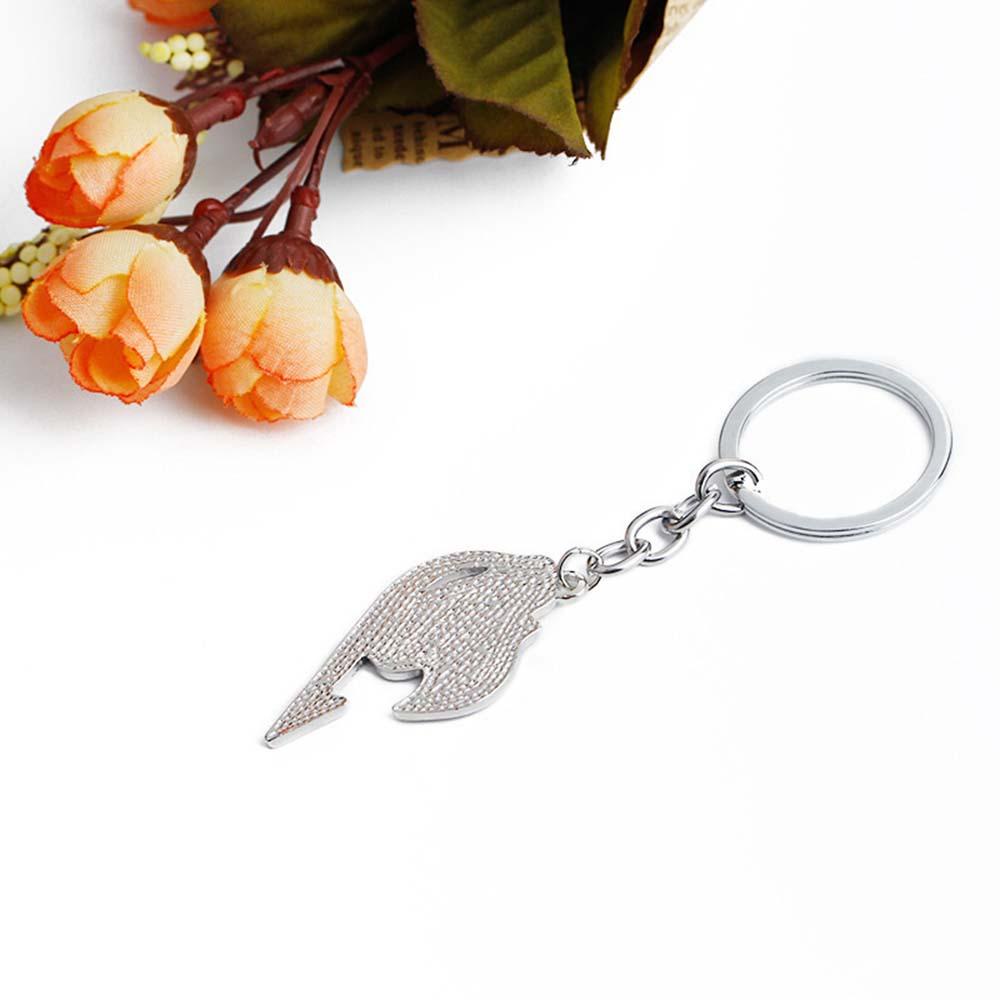 Lanfy Gantungan Kunci Ekor Peri Logam Aksesori Cosplay Tas Sekolah Liontin Lencana Enamel Keyring