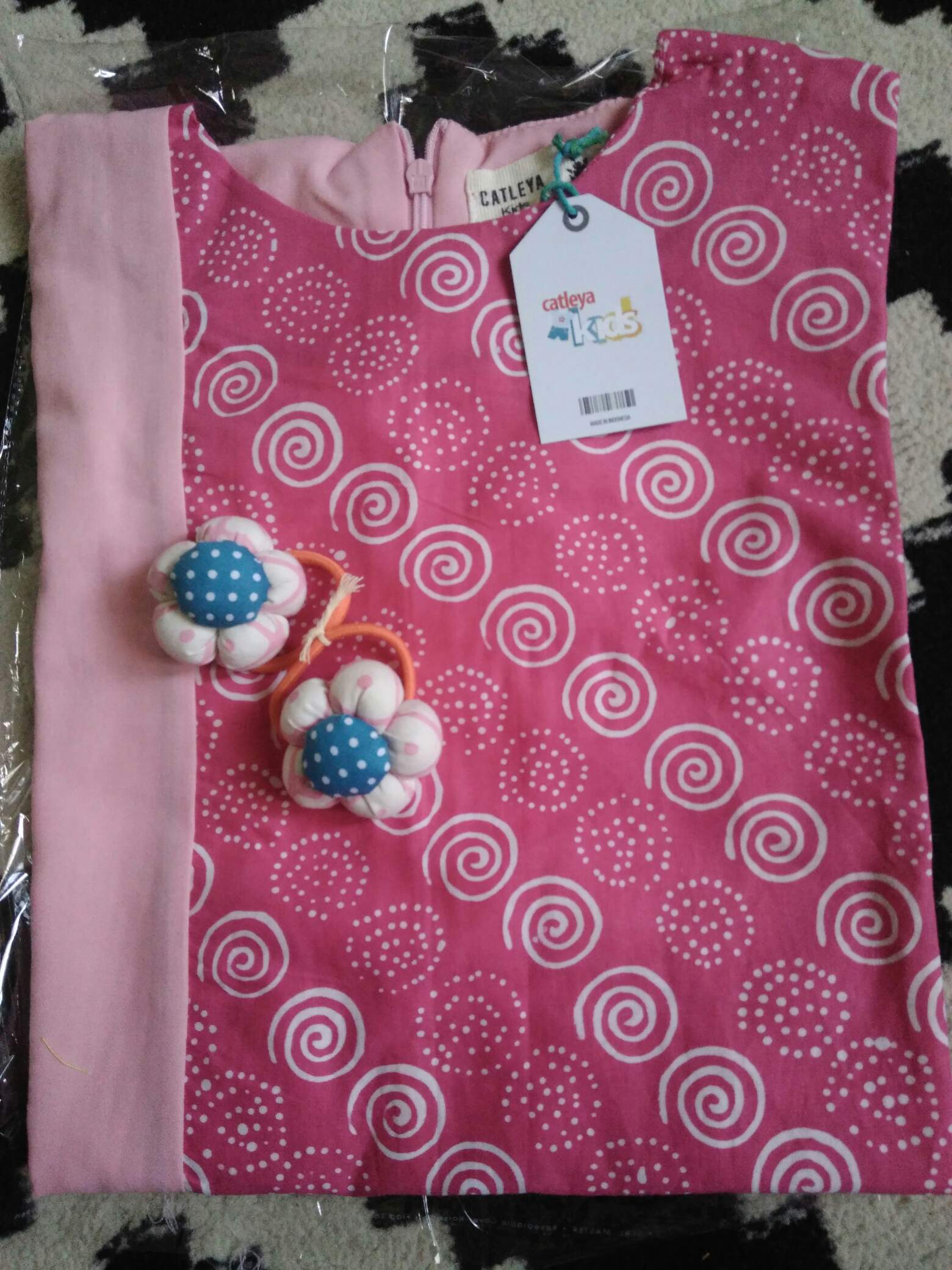 Baju Tunik Batik Anak Perempuan Lengan Panjang Mirabel Series Pink