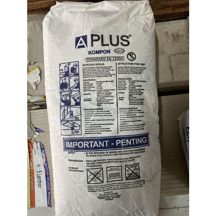 Kompon/ tepung gypsum /compound aplus/ compound cornice