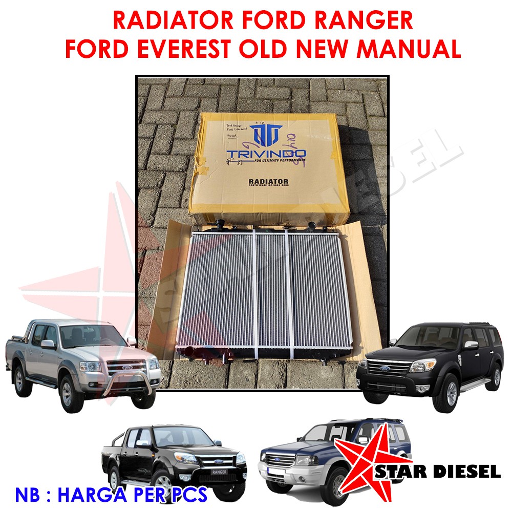 RADIATOR FORD RANGER OLD NEW RADIATOR FORD EVEREST TDI TDCI MANUAL  TRIVINDO RADIATOR FORD EVEREST T