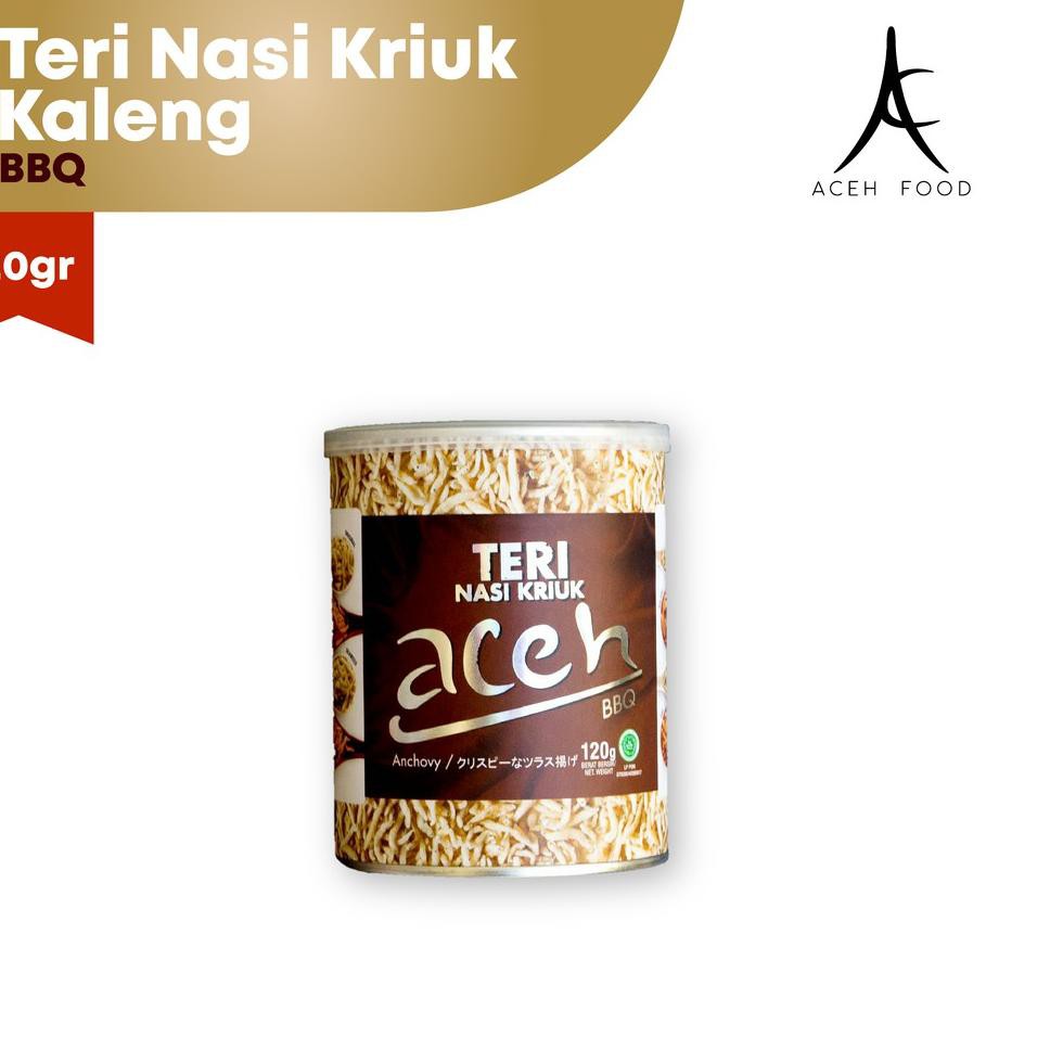 

MachAm2.Khak Snack Teri Aceh Nasi Kriuk BBQ 120gr - kemasan kaleng.O l@ngsung_k1rim