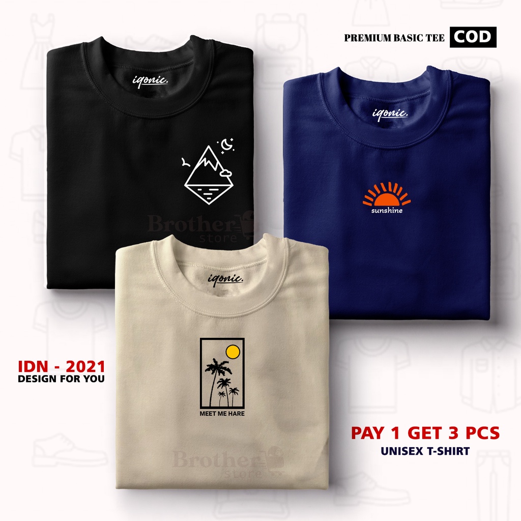 BUY 1 OR 3 PCS ( PROMO COD ) BROTHER STORE / Kaos Distro100% Catoon Combed 30s / ArticelGSM