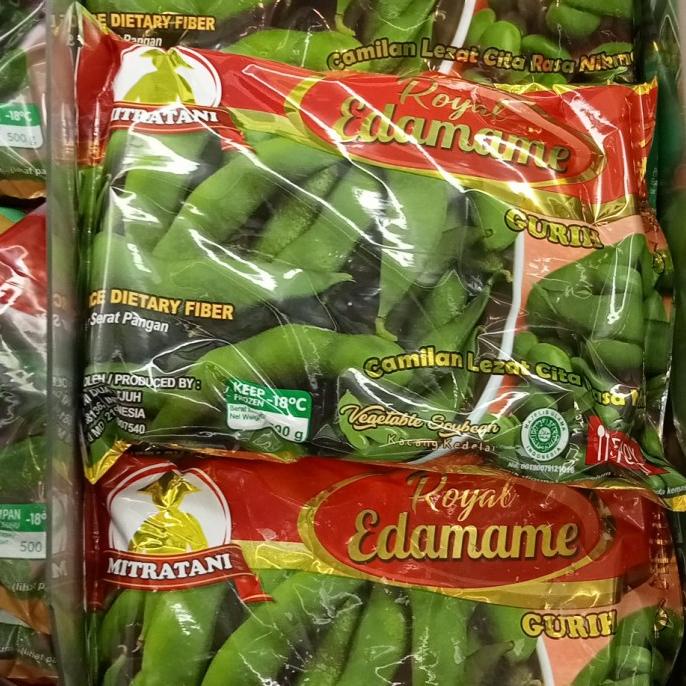 

:<:<:<:<] MITRATANI ROYAL EDAMAME FROZEN GURIH 500 GR kacang kedelai rasa gurih