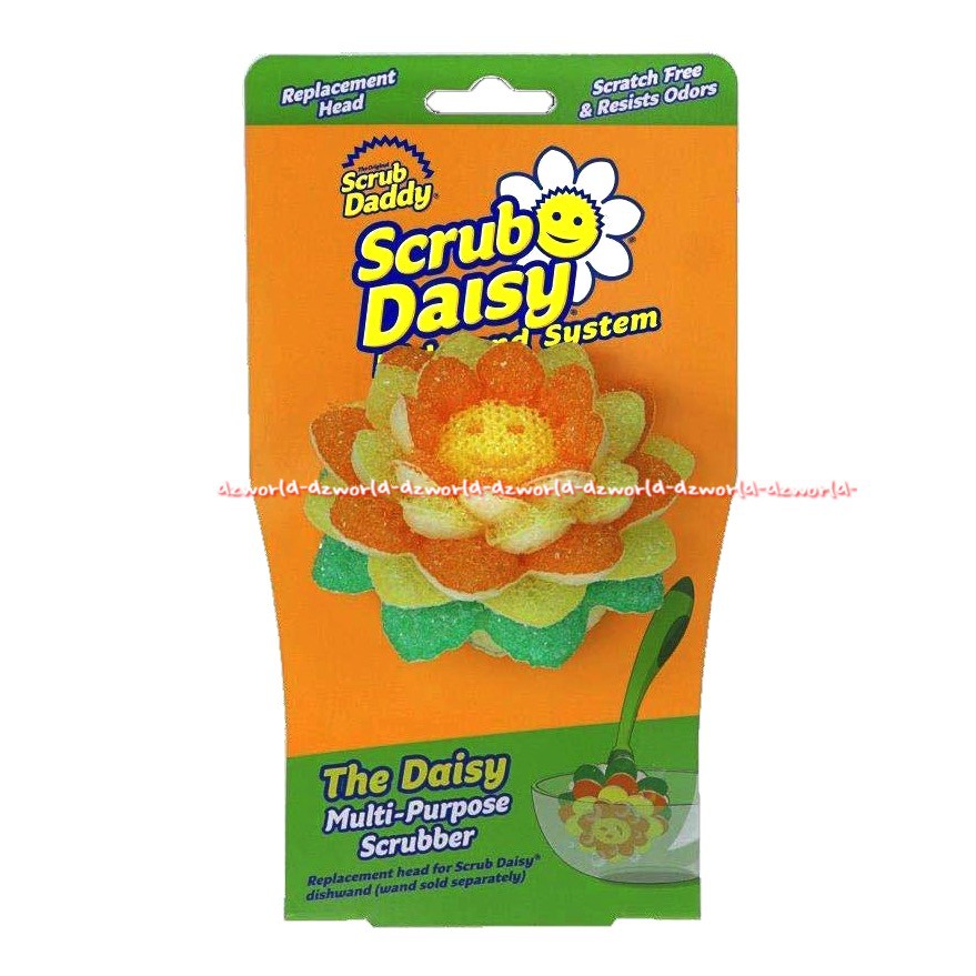 Scrub Daddy Sun Flower Sponge Dual Sides Scrubber Reffil Scrub Cuci Piring