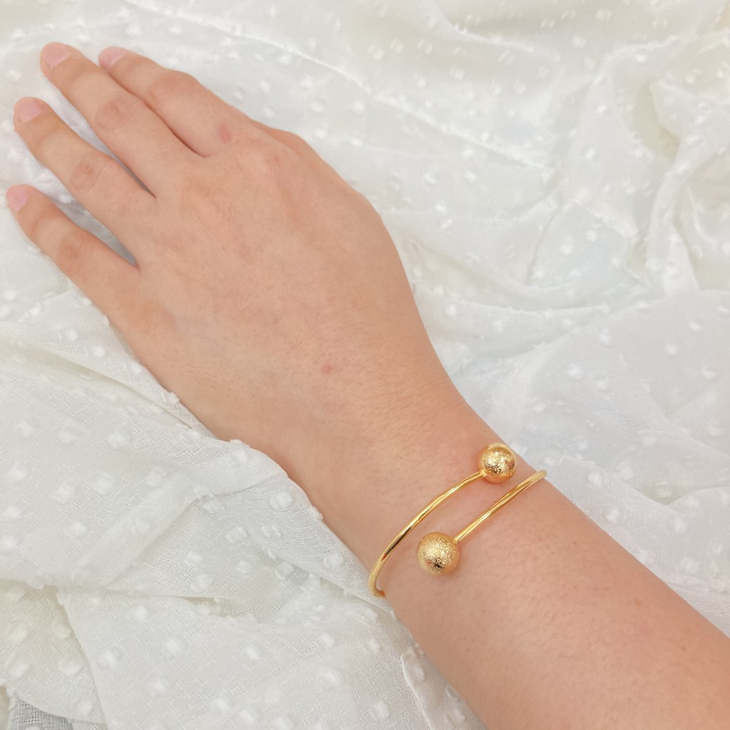 Gelang Bangle Pentol Lapis Emas Aksesoris Perhiasan Wanita GLE-022