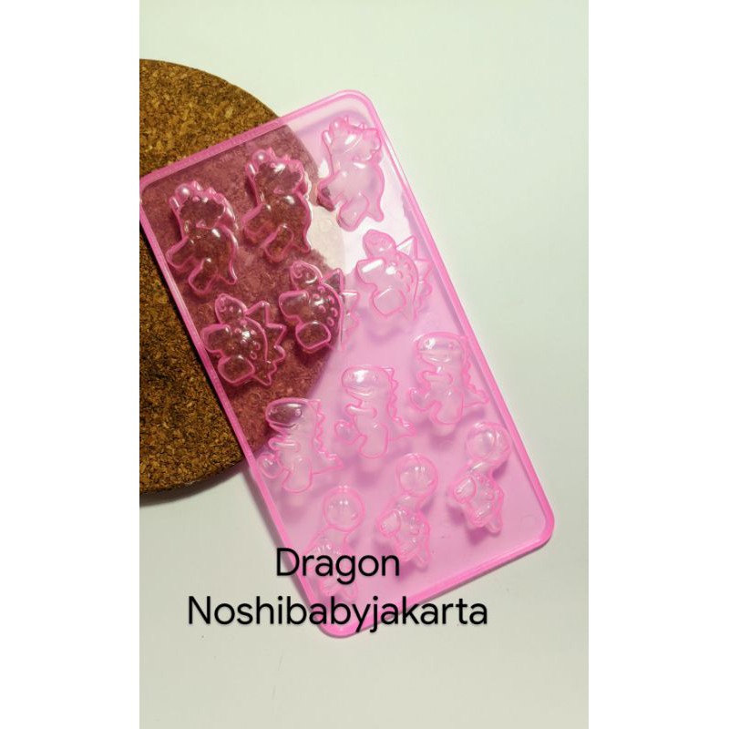 Cetakan coklat / Puding / agar agar motif ikan Koi, Kupu Kupu , Dino