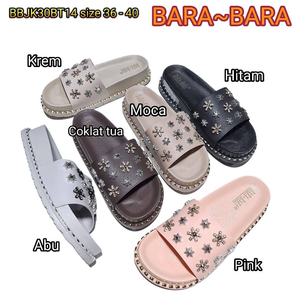 jelly sandal bara bara sendal wanita karet import sendal cewek barabara BBJK30BT14