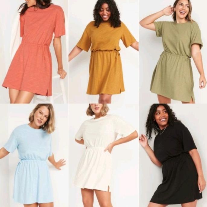 Old Navy Short Sleeve // Knit Mini T-Shirt Dress // Sisa Export