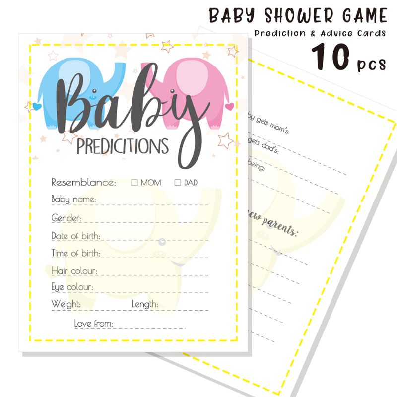 Mary 10pcs / Pak Kartu Permainan Prediksi Untuk Baby Shower