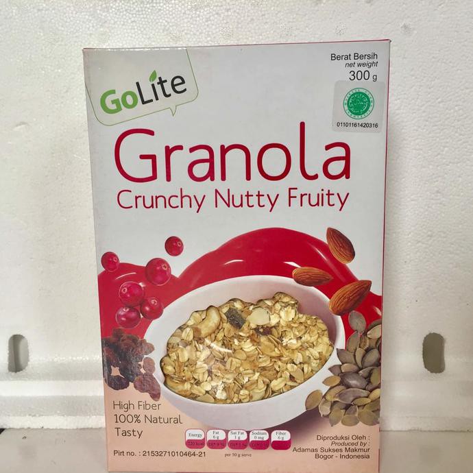 

Terbaru GOLITE GRANOLA CRUNCHY NUTTY FRUITY
