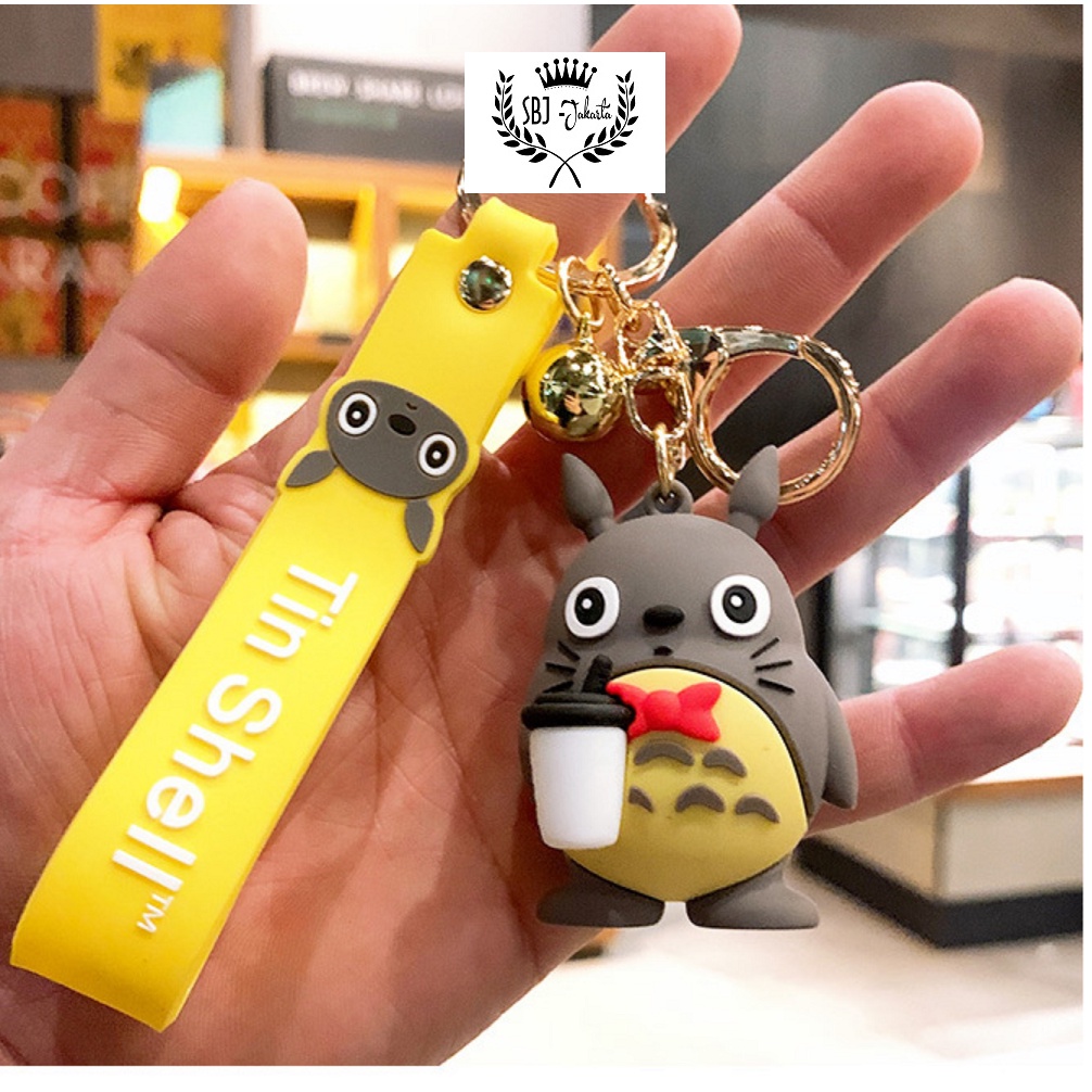 Gantungan kunci aksesoris Tas keychain karakter Totoro