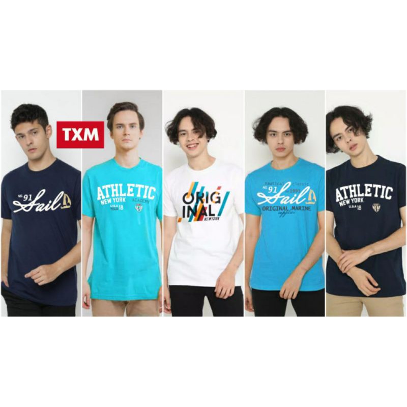 Kaos Pria Original TXM - Kaos Remaja Pria Sisa Ekspor