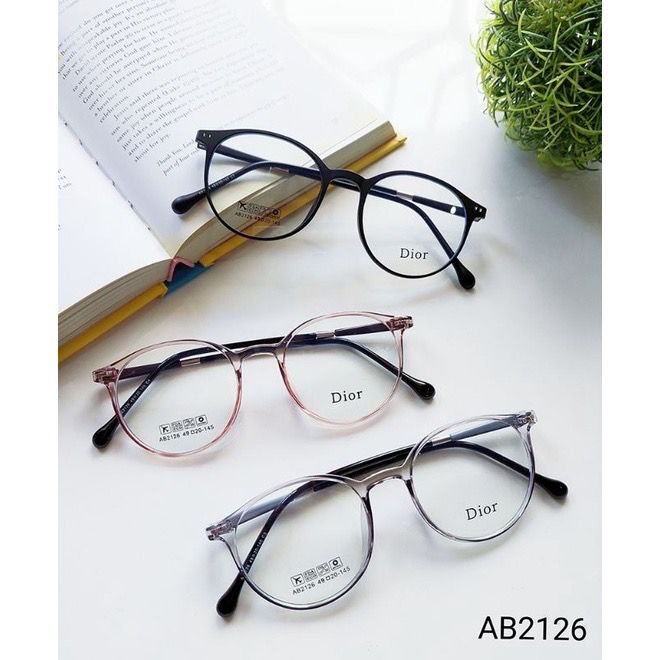 KACAMATA 2126 ANTI-RADIASI ANTI-BLUERAY PHOTOCROMIC BLUECROMIC FRAME BULAT WANITA PRIA UNISEX BISA MINUS REQUEST MINUS SILINDER CYL