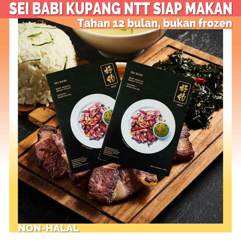 

Non Halal SEI BABI khas NTT Kupang 100 gr Siap makan Ready to eat