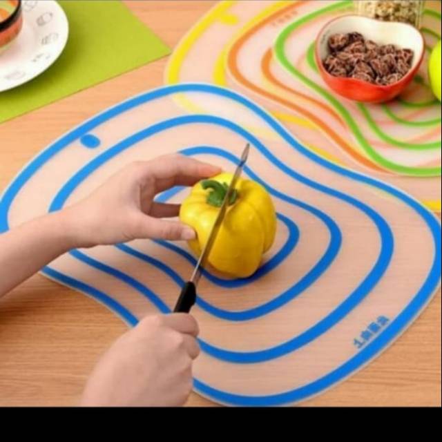 TALENAN TIPIS TRANSPARAN CUTTING BOARD TALENAN DAPUR PLASTIK