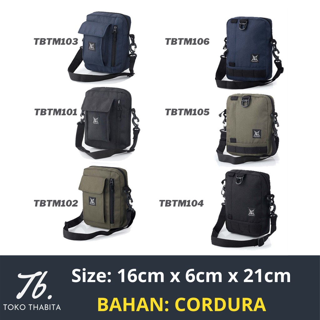 Toko Thabita Sling Bag Pria Tas Selempang Bahu Mini Shoulder Polos