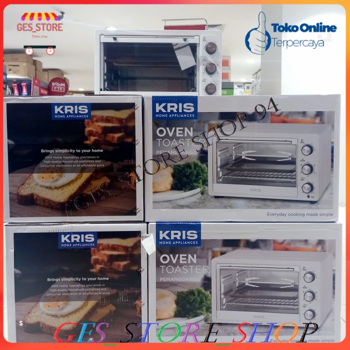 Kris oven toaster 32 liter warna putih