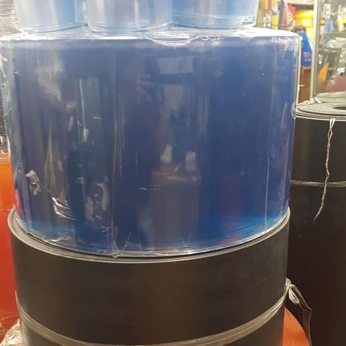 TIRAI PINTU PVC BLUE CLEAR 2MM X 200MM, TIRAI PLASTIK, PVC CURTAIN