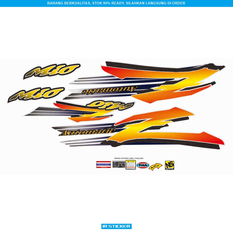 Striping Mio KARBU 2006 SAMPAI 2012 yamaha mio karbu thailand sticker ngo mothai
