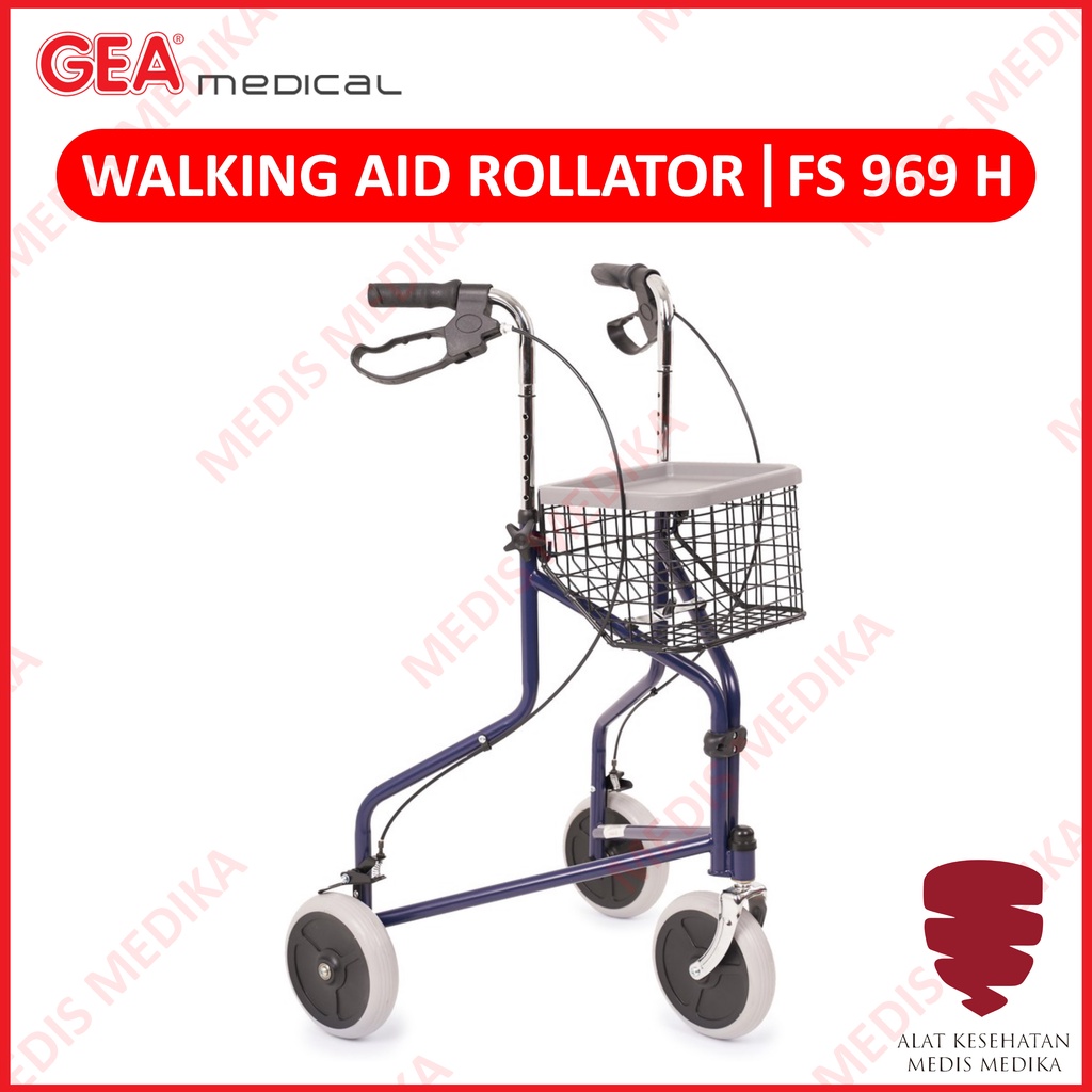 Serenity Walking Aid Rollator FS969H GEA Alat Bantu Jalan Dengan Roda
