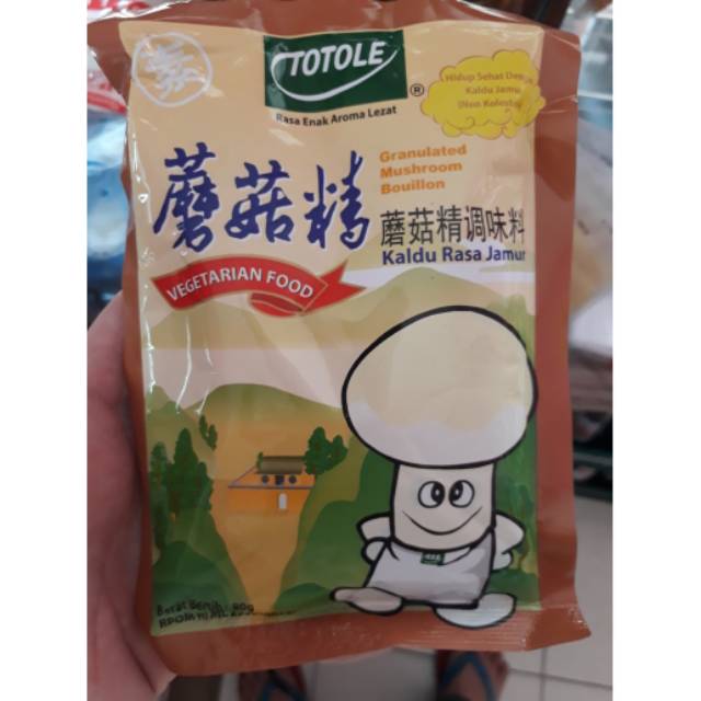 

Totole vetsin jamur vegetarian 80gram