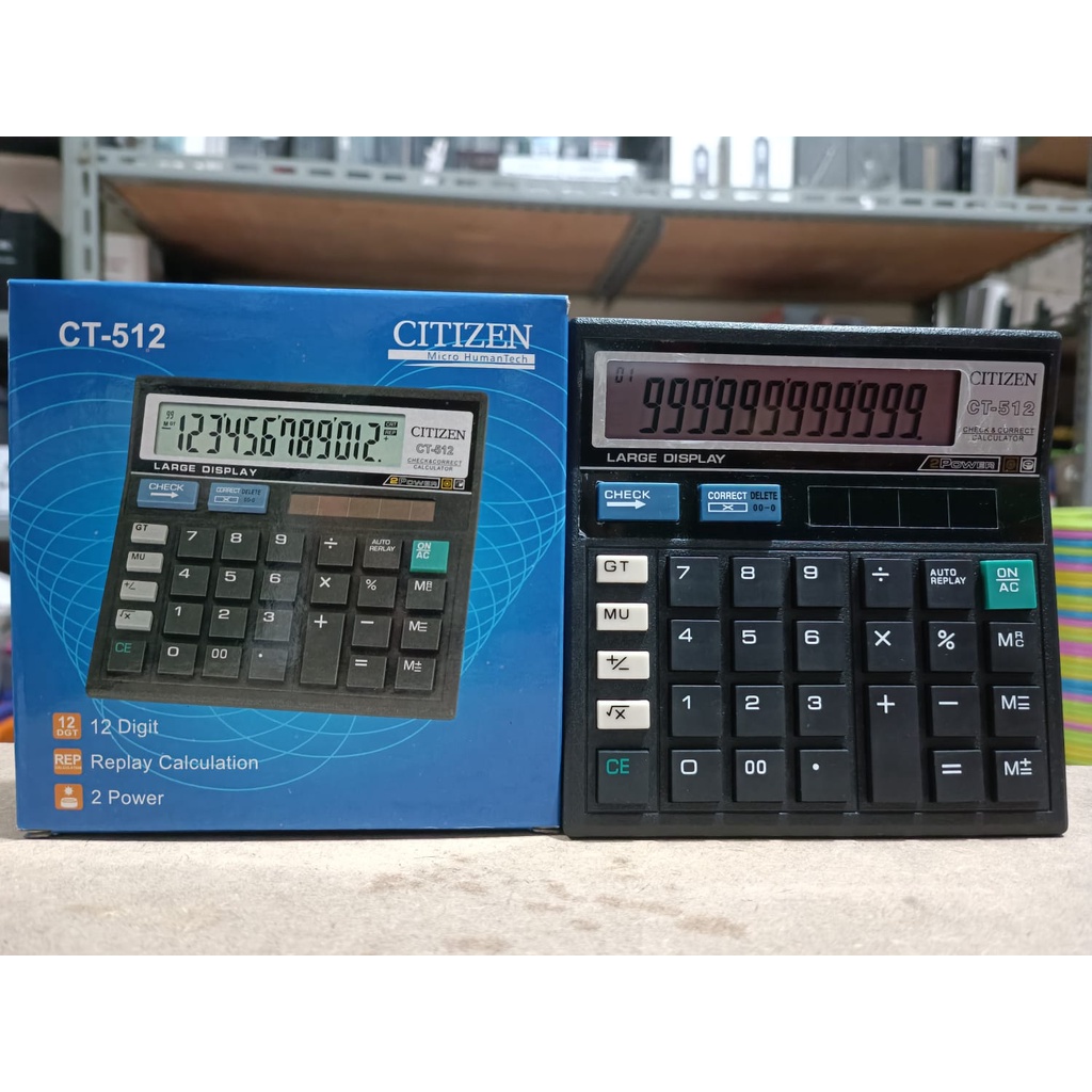 Kalkulator - Calculator Citizen CT-512 12Digit Murah Berkualitas