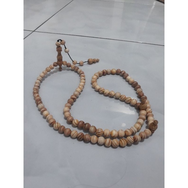 tasbih kayu puser bumi ukuran 10 mm jaminan asli
