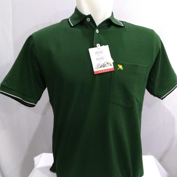Kaos Polo Shirt Arnold Palmer Hijau Botol Lumut Grosir Murah Original - Hijau Tua, S .Aruansy.Olshop