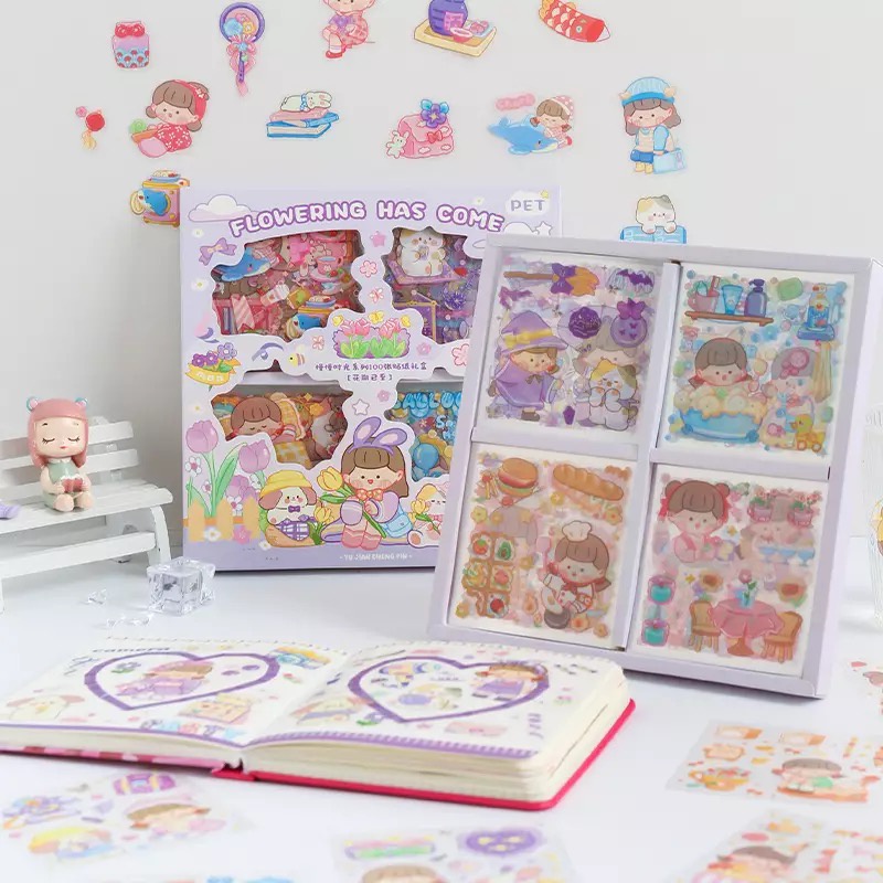 

[1 lembar] Sticker daisy Aesthetic DIY Diary / Sticker Deco Tumblr DC6