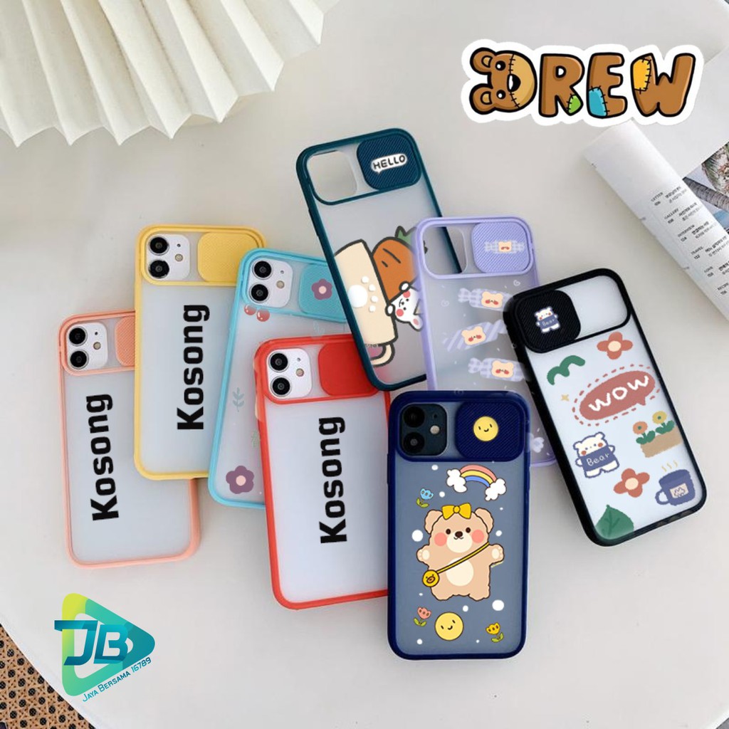 SOFTCASE SLIDE KAMERA DREW OPPO VIVO SAMSUNG XIAOMI REALME IPHONE ALL TYPE JB4773