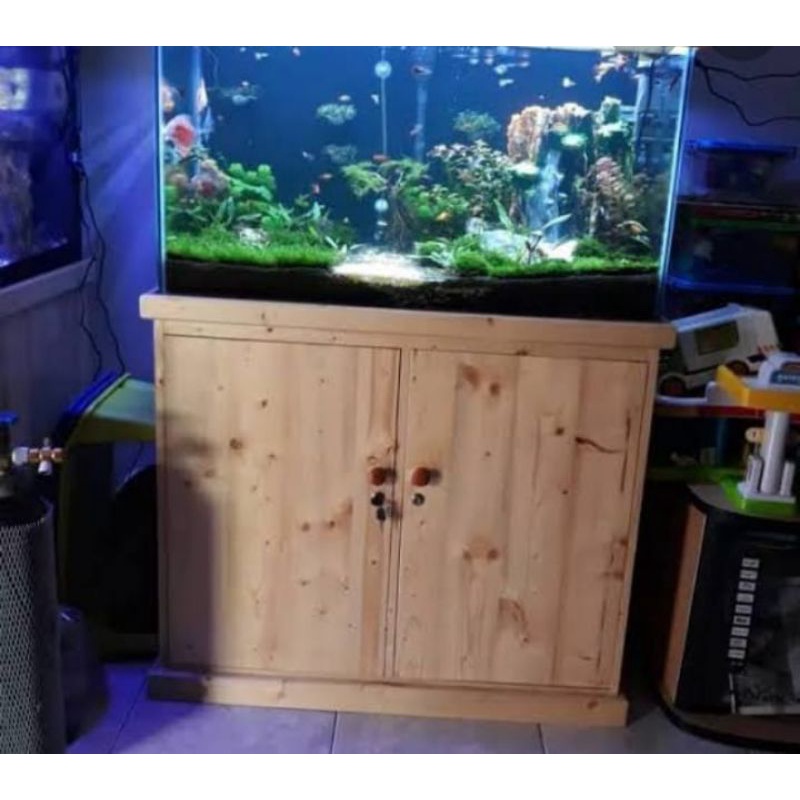 meja aquarium minimalis