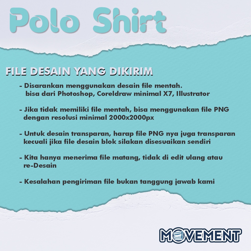 SABLON CUSTOM SATUAN - POLO SHIRT