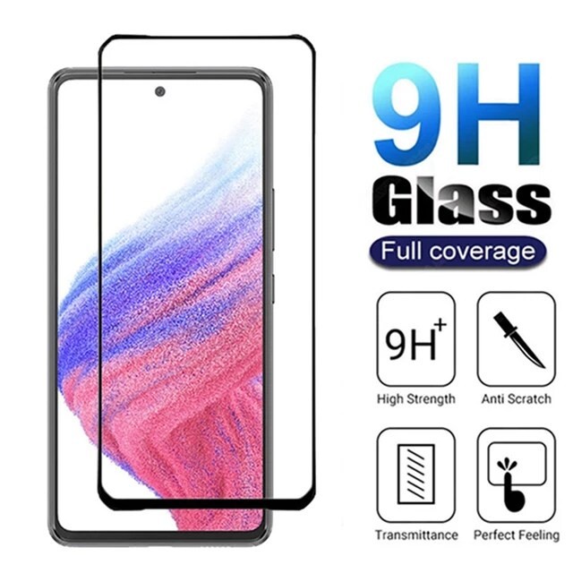 SAMSUNG A33 A53 A73 5G A13 A23 4G TEMPERED GLASS 2IN1 FULL LAYAR &amp; KAMERA