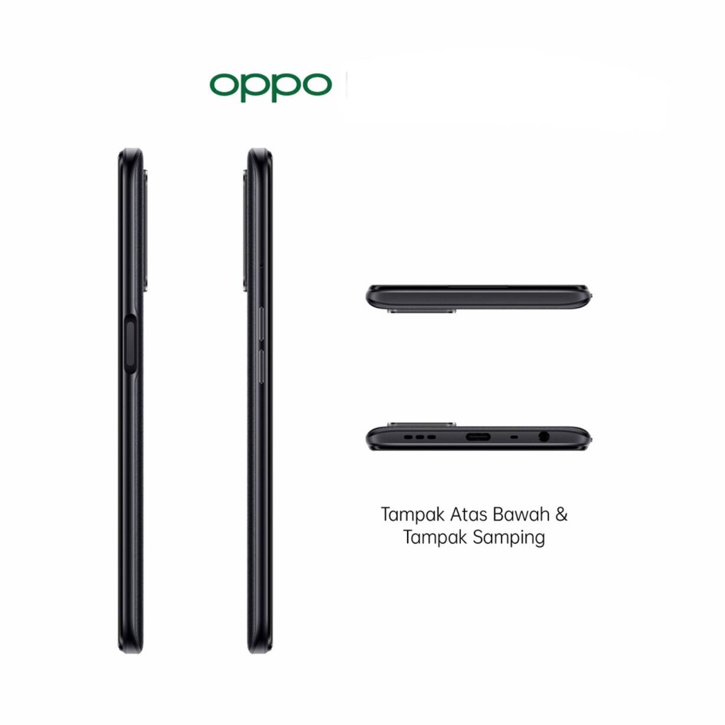 Oppo A55 [4GB+64GB] Helio G35 - 50MP Triple Camera - 6.51&quot; IPS LCD - 5000mAh Garansi Resmi Oppo 1 Tahun