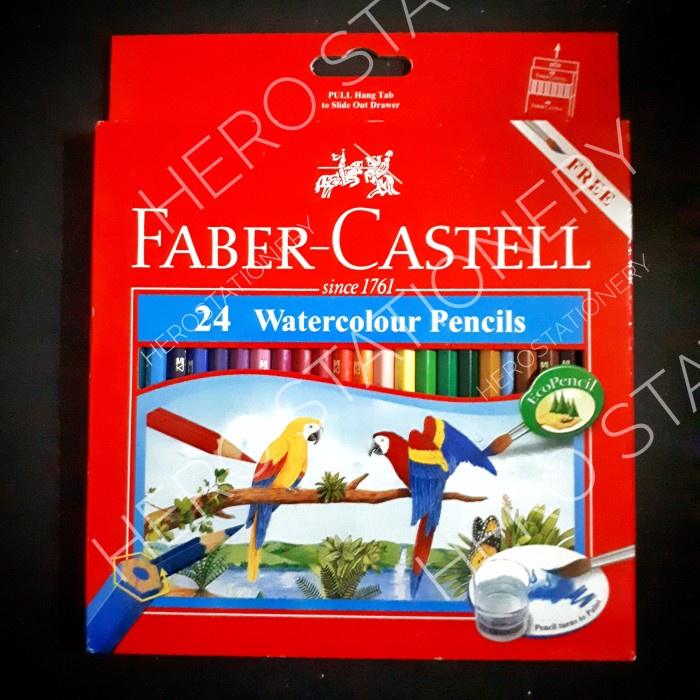 

Terbatas Pensil Warna Cat Air Watercolour Faber Castell 24 Warna Gratis Kuas Bagus