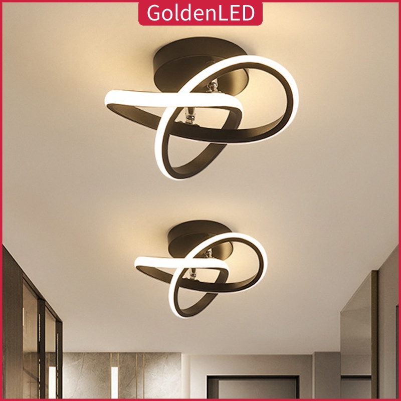 Golden LED Lampu Plafon LED Ceiling Light Lampu Hias Rumah Ruang Tamu Kamar Minimalis Tempat Lampu Plafon Ceiling Lampu