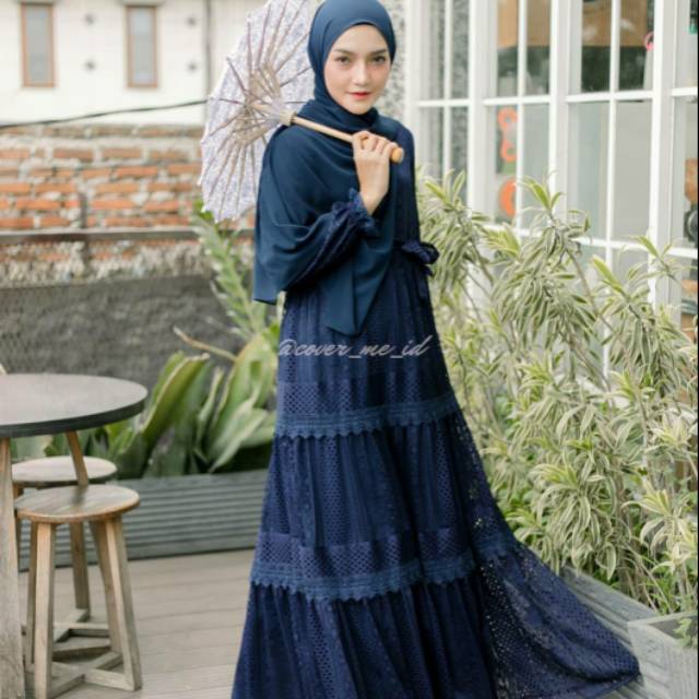 Alexandria dress NEW size M Navy by cover me id