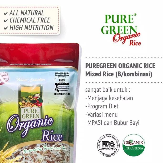 

Puregreen Organic Rice Beras Organik Kombinasi (Mixed Rice) 4,5 kg