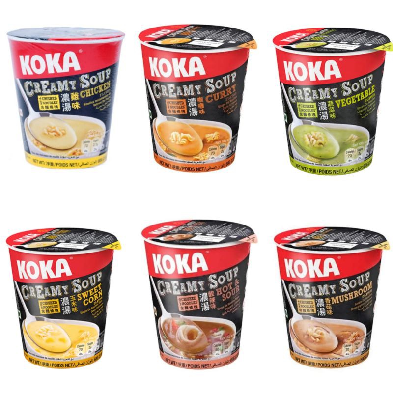 

KOKA Creamy Soup Instant Cup Noodle 100gr