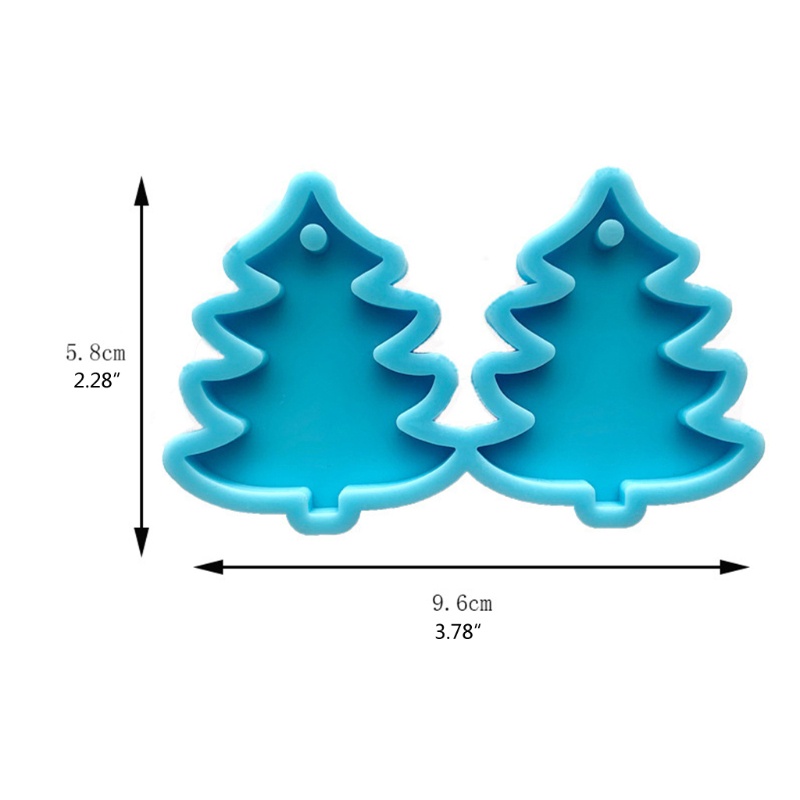 Siy Cetakan Resin Epoksi Bentuk Pohon Natal Bahan Silikon Untuk Kerajinan Tangan Diy