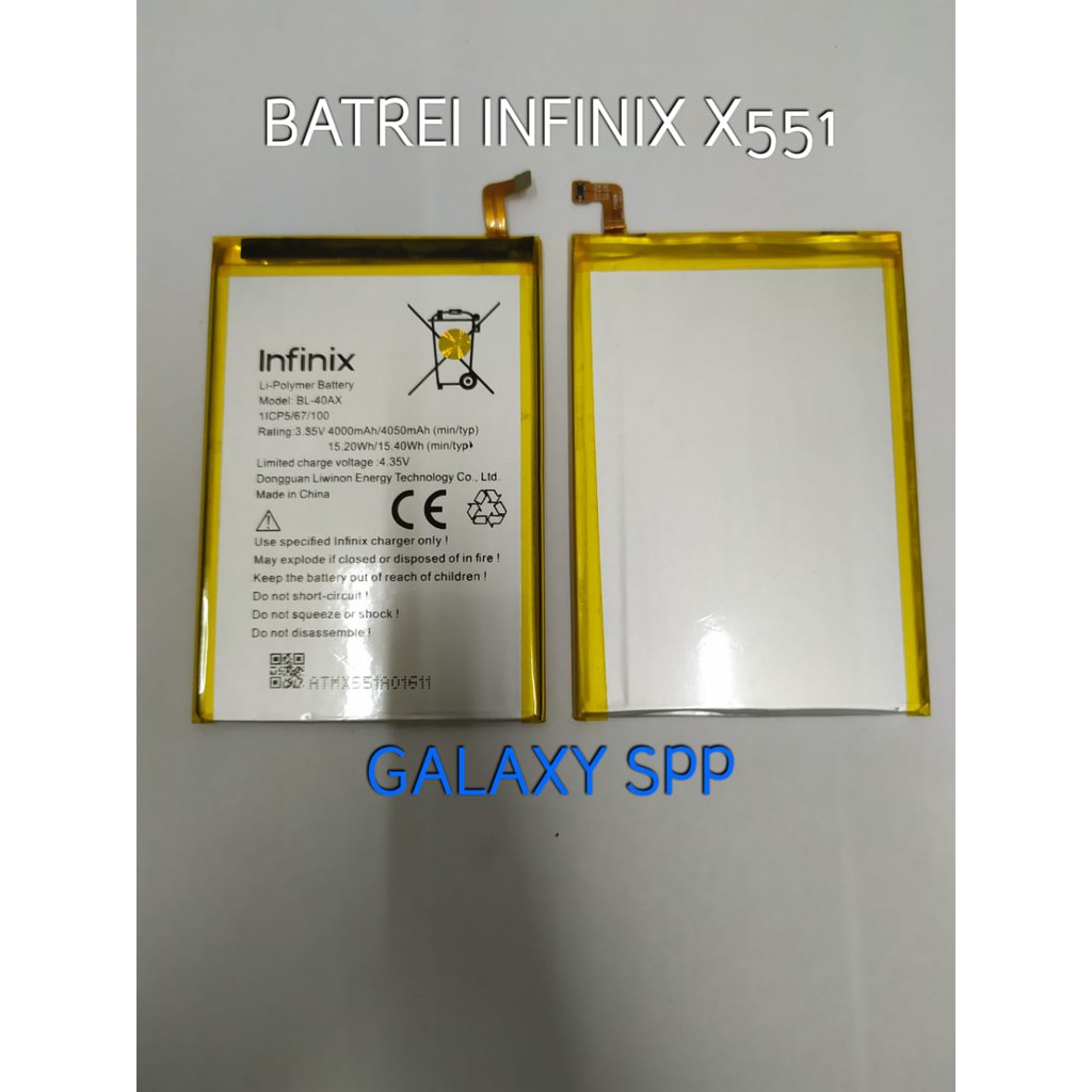 BATRE BATERAI BATERE INFINIX X551 BL-40AX