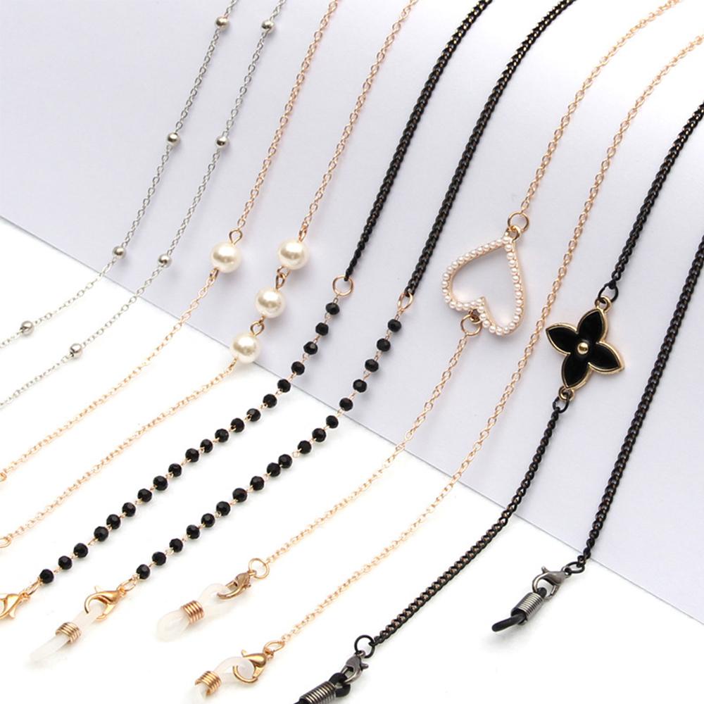 Needway   Mutiara Perlindunganchains Kacamata Rantai Sunglasses Cords Anti-lost Fashion Pria Metal protectionLanyards