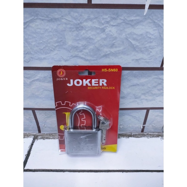 Gembok Pagar Leher Pendek berbagai Ukuran Stainless / Gembok Padlock Joker