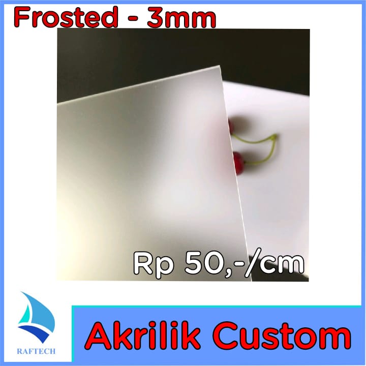 Akrilik Custom 3mm Satin Frosted Acrylic Laser Cutting Marga Cipta